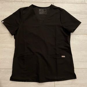 Figs Women’s Black Casma Scrub Top - Size Medium
